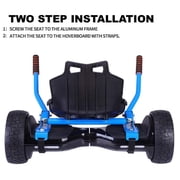 All In One Hover Cart Attachment For Hoverboard - Transform your Hoverboard into a Go Kart with Hovercart - Blue