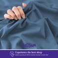thumbnail image 4 of Duvet Cover Cotton Solid - Soft Cotton Duvet Cover 3 pcs, Includes 1 Duvet Cover Mediterranean Blue 3 pcs, Includes 1 Duvet Cover - Alaskan King (132x120) with Zipper Closure & 2 Pillow Shams,, 4 of 4