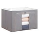 thumbnail image 2 of Bolsa organizadora de gran capacidad para guardar edredones y colchas de tela ZJT250130834 | Tela Oxford plegable con cremallera bidireccional resistente y ventana transparente | Caja de almacenam, 2 of 2