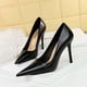 thumbnail image 2 of Nuevo estilo, tacones altos sexis finos para banquetes para mujer, tacones puntiagudos de metal, bombas súper clásicas, zapatos de novia altos de lujo para boda para mujer, 2 of 5