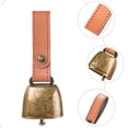 thumbnail image 4 of Toyvian Cattle Bell Pet Bell Brown PU 1Pack, 4 of 7