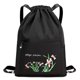 thumbnail image 1 of Mochila Con Cordón para Mujer Plegable Con Cincha Deportiva para (negro), 1 of 9