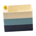 thumbnail image 3 of Organizador de joyas Caja de joyería giratoria Caja de almacenamiento de pendientes ligera Caja de almacenamiento de joyas para regalo de cumpleaños Amarillo, 3 of 8