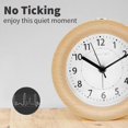 thumbnail image 3 of Alarm Clock Analogue Without Ticking, Alarm Clock Wood With Snooze, Retro Alarm Clock Table Clock With Night Light, Alarm Clock Without Radiation Bat, 3 of 5