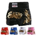 thumbnail image 2 of Skymirror Muay Thai Boxing Shorts Women Men Training Fighting Kickboxing Trunks Wide Elastic Waistband Embroidery Pattern Boxing Shorts, 2 of 8