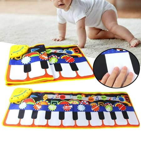 Ez Play Piano - Musical Mat Baby Early Education Music Piano Keyboard Carpet Blanket Touch Play Safety Learn Singing funny Toy for Kids