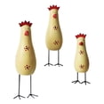 thumbnail image 1 of 3 estatuas de pollo talladas en madera, esculturas de , decoración de centro de mesa, figuritas de gallo para el hogar, dormitorio, armario, Gloria Estatuilla de pollo, 1 of 9