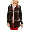 Charter Club Women's Petite Open-Front Cardigan Black Size PM