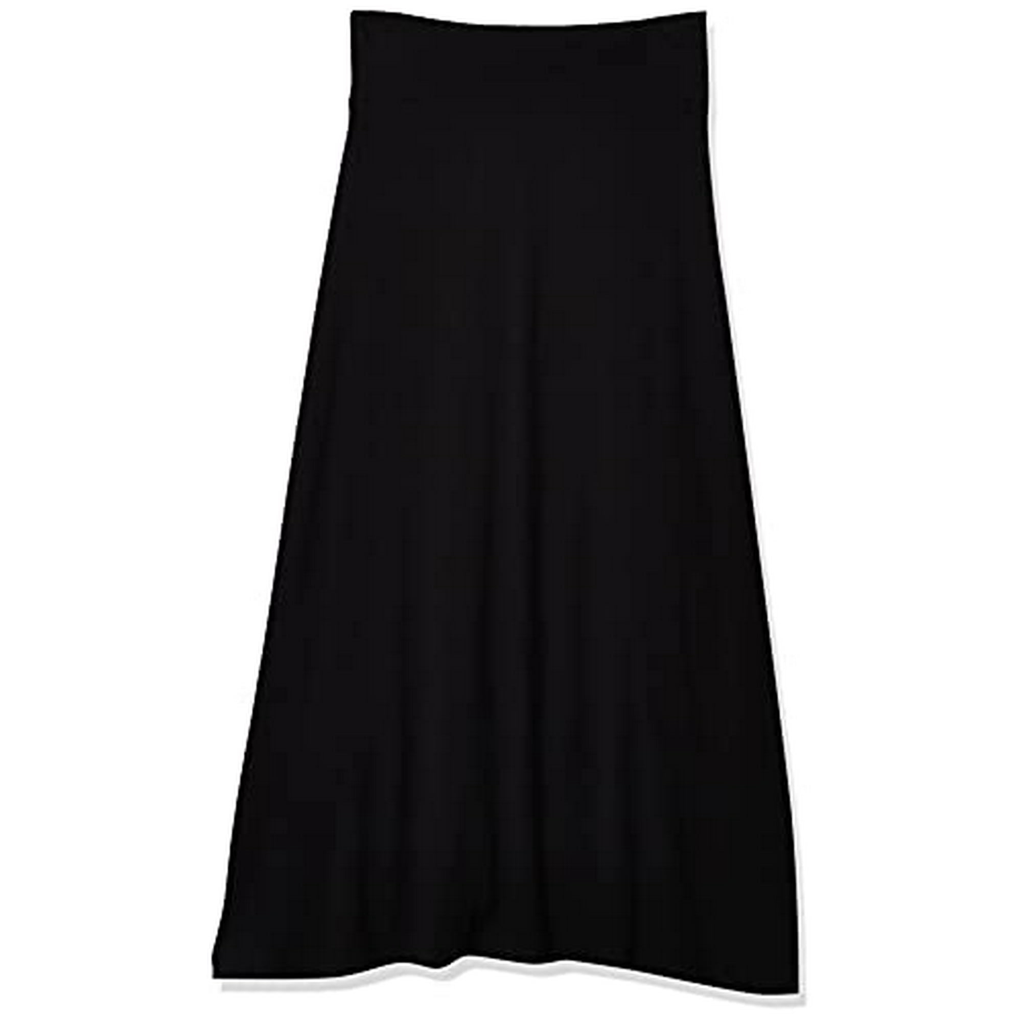 Bcx Girls Solid Fold Over Maxi Skirt Black