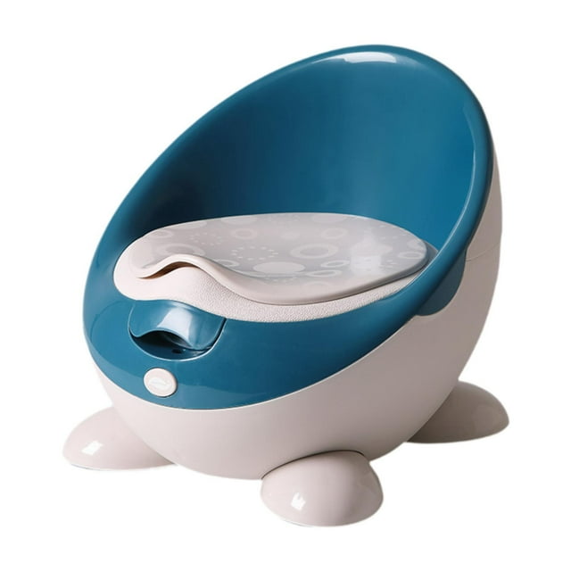 Inodoro de entrenamiento para niños, orinal para niños, asiento de inodoro, viaje, cómodo, fácil de vaciar y limpiar, orinal, entrenador de orinal Azul