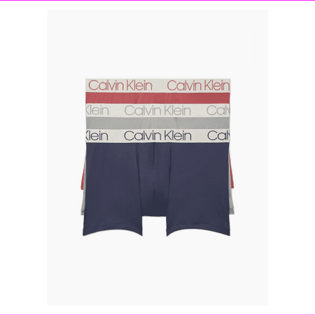Calvin Klein Men's NP2213O-943 Chromatic Micro 3-Pack Trunk Size XL