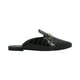 thumbnail image 2 of Flat Mule Tipo Mocasín Puntal Para Mujer Color Drillo Negro Platonia  TERRANOVA-01-NEGRO, 2 of 5