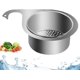 thumbnail image 1 of Cesta colra de desagüe de fregadero de acero inoxidable, colr multifunción para fregadero colr, fregadero de cocina, filtro de residuos de alimentos y verduras, frutas limpias (1), 1 of 3