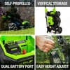 Greenworks 40V 21 in. Brushless Self-Propelled Lawn Mower W/5.0 Ah Battery and Charger, 2516402