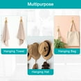 thumbnail image 5 of Uxcell 2Pack Aluminum Alloy Wall Mounted Curtain Holdback Drapery Holder Hook, Copper, 5 of 6