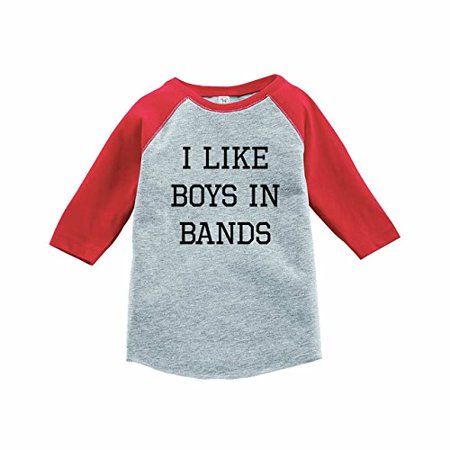 

7 ate 9 Apparel Funny Kids Boys in Bands Baseball Red
