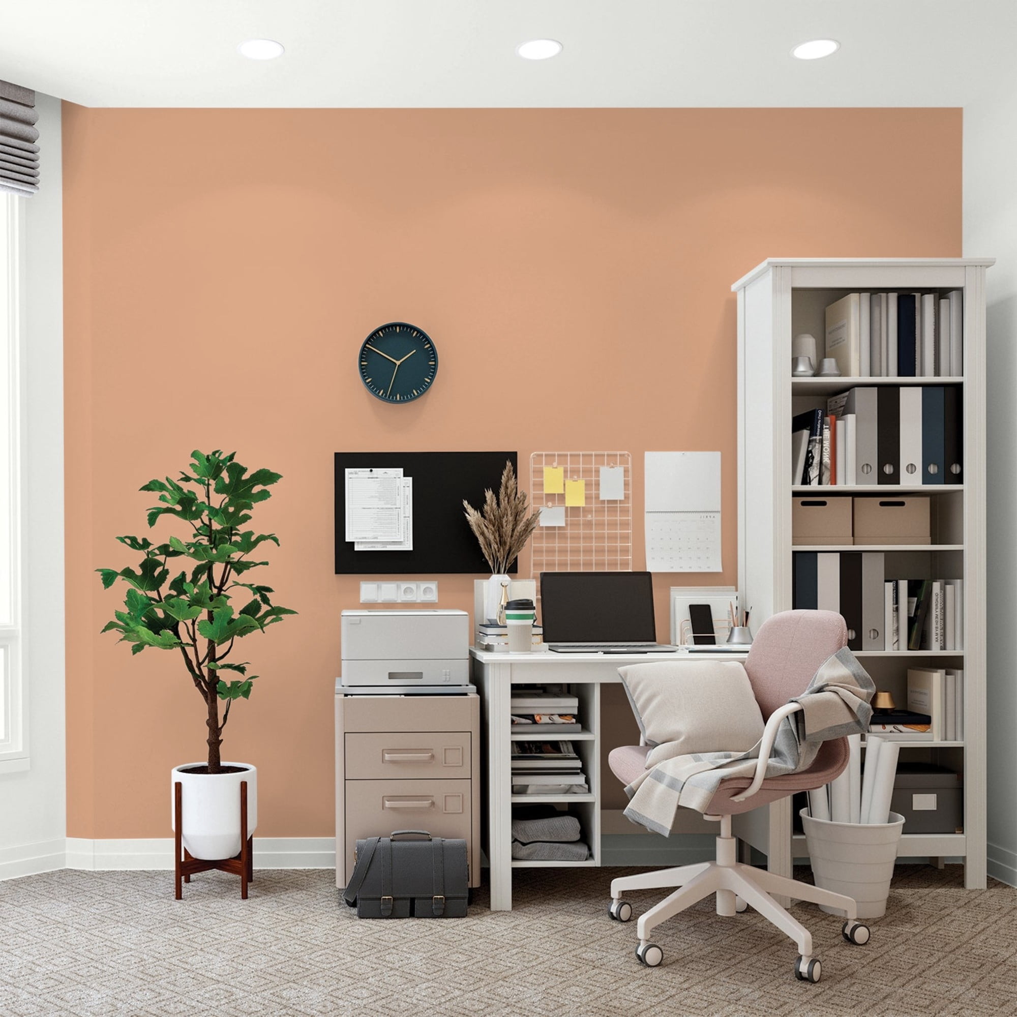 Glidden Fundamentals Clay Fire / Orange, Flat Interior Paint, 5 Gallon