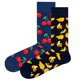 thumbnail image 1 of Happy Socks Calcetines unisex, paquete de 2 - Classic Crew, algodón orgánico, mezcla de colores Cherry 41-46, 1 of 2