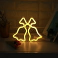 thumbnail image 4 of DONGPAI Jingle Bell Neon Sign LED Neon Night Light, USB or Battery Powered Room Decor Lamp Wall Decor for Christmas, Wedding, Kids' Room, Home Decoration, 4 of 7