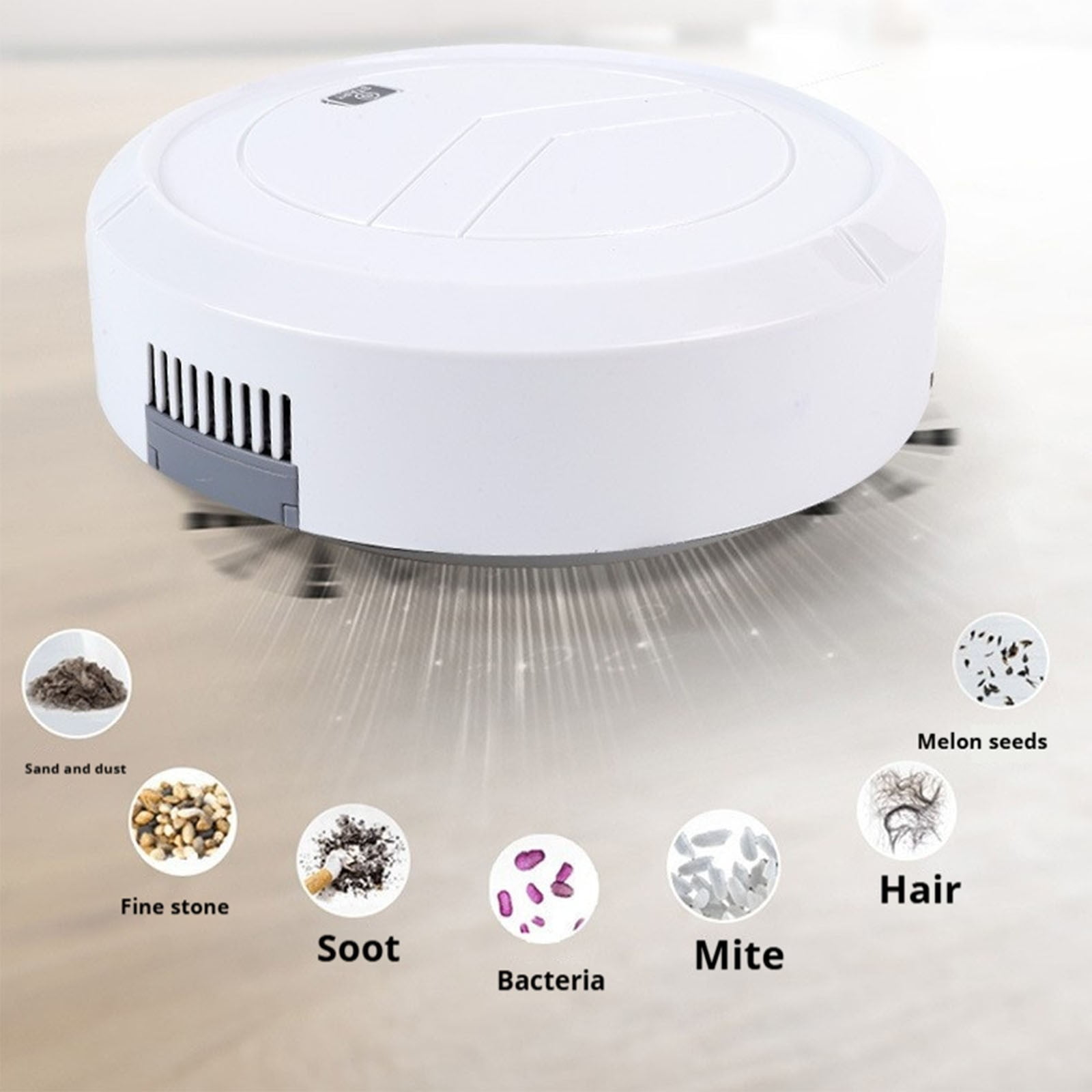 Byujiro Home Robot Vacuum Cleaner 2-in-1 Vacuuming & Mopping for Hard Floors & Carpets