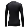 thumbnail image 2 of Women Long Sleeve Velvet Compression Quick Dry Sports Running Athletic T-shirts Tops, 2 of 2