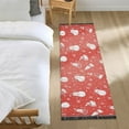 thumbnail image 3 of Yayeee Runner Rug for Bedroom 2'x6' Machine Washable Hallway Non Slip Mat, Red Snowman, 3 of 8