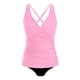thumbnail image 3 of Conjunto de Bikini de Cintura Alta para las Mujeres sin Mangas Traje de Baño Sólido, Push-Up Acolchado Alto Corte Traje de Baño Blusa, 3 of 5