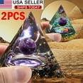thumbnail image 6 of 2x Amethyst Crystal Sphere Orgonite Pyramid Obsidian Chakra Energy Orgone Stone, 6 of 17