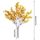 thumbnail image 3 of Fiudx Ramo de Flores Artificiales de 5 Ramas, Impresionante Decoración, Un Toque Versátil para El Hogar, Un Accesorio Floral de Bajo Mantenimiento, Centro de Mesa para Bodas, Decoración Elegante para, 3 of 6
