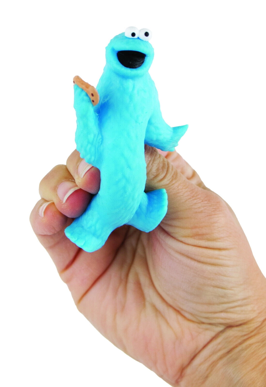 World’s Smallest Sesame Street Stretchies, Mini Stretchable Collectible Figure, Fully Functional Fidget Toy, Ages 8+(Elmo or Cookie chosen randomly)