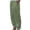 Olive Green, variant on WREESH Womens Cotton Linen Pants Fashion Summer Casual Loose and Pocket Print Trousers Pants Gray