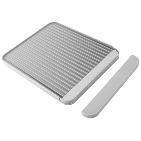 

Simple Diatom Mud Draining Board Mat Concave And Convex Design Kitchen Drain Storage Panel Drain Tray Kitchen Tool Gray