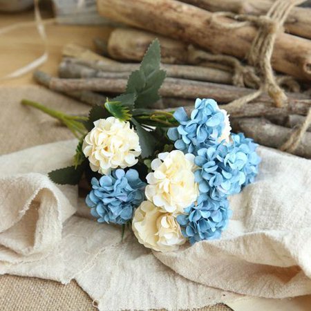 Fake Box Balls Gardeners Artificial Ball Chrysanthemum Flowers Fake Potted Flower Greenery Plant Decoration Home Wedding Hand Holding Flower Wall Photography Prop Bonsai ()