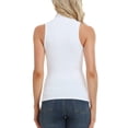 thumbnail image 4 of CARCOS Women's Sleeveless High Turtleneck Fitted Tank Top (S-XL), 4 of 6