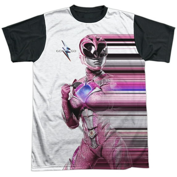 Power Rangers Pink Streak Unisex Adult Halloween Costume Sublimated T Shirt