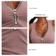 thumbnail image 3 of Camiseta sin mangas de punto acanalado con cuello en V para mujer, camiseta informal con cremallera frontal, camiseta sin mangas, Top ajustado de verano, 3 of 5