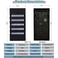thumbnail image 4 of Aplique de pared para exterior, 18 W, LED, moderno aplique de pared para interior, xuanguan, aplique de pared para patio, aluminio, 3000 K, para sala de estar, balcón, patio, escaleras, 4 of 5