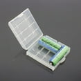 thumbnail image 4 of 4 Pieces Battery Storage Case Battery Holder Box AA/AAA Cell Battery Storage Case Holder Box Plastic Battery Case, Transparent, 4 of 6