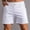 White, variant on Bzhegqhd Men's Three-point Cotton Casual Athletic Shorts, Solid Color Mid-Rise Drawstring Waist with Pockets, Quick-Dry Gym Running Summer Shorts