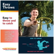 Aerobie Pro Ring Outdoor Flying Disc, Flying Ring for Kids Parties and Backyard Games, Teen Boys Gift Ideas, Kids Toys for Ages 5 & Up, Yellow, 14
