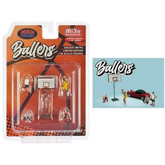 "Ballers" 5 piece Diecast Figure Set Limited Edition to 3600 pieces Worldwide 1/64 Scale Models by American Diorama