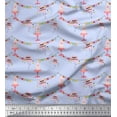 thumbnail image 1 of Soimoi Blue Poly Georgette Fabric Birthday Theme Party Print Fabric by the Yard 42 Inch Wide, 1 of 5