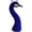 Blue, variant on Foam Bird Head Statue - Handmade Intricate Design, Decorative Accent, Ideal for Floral Arrangements, Home Displays