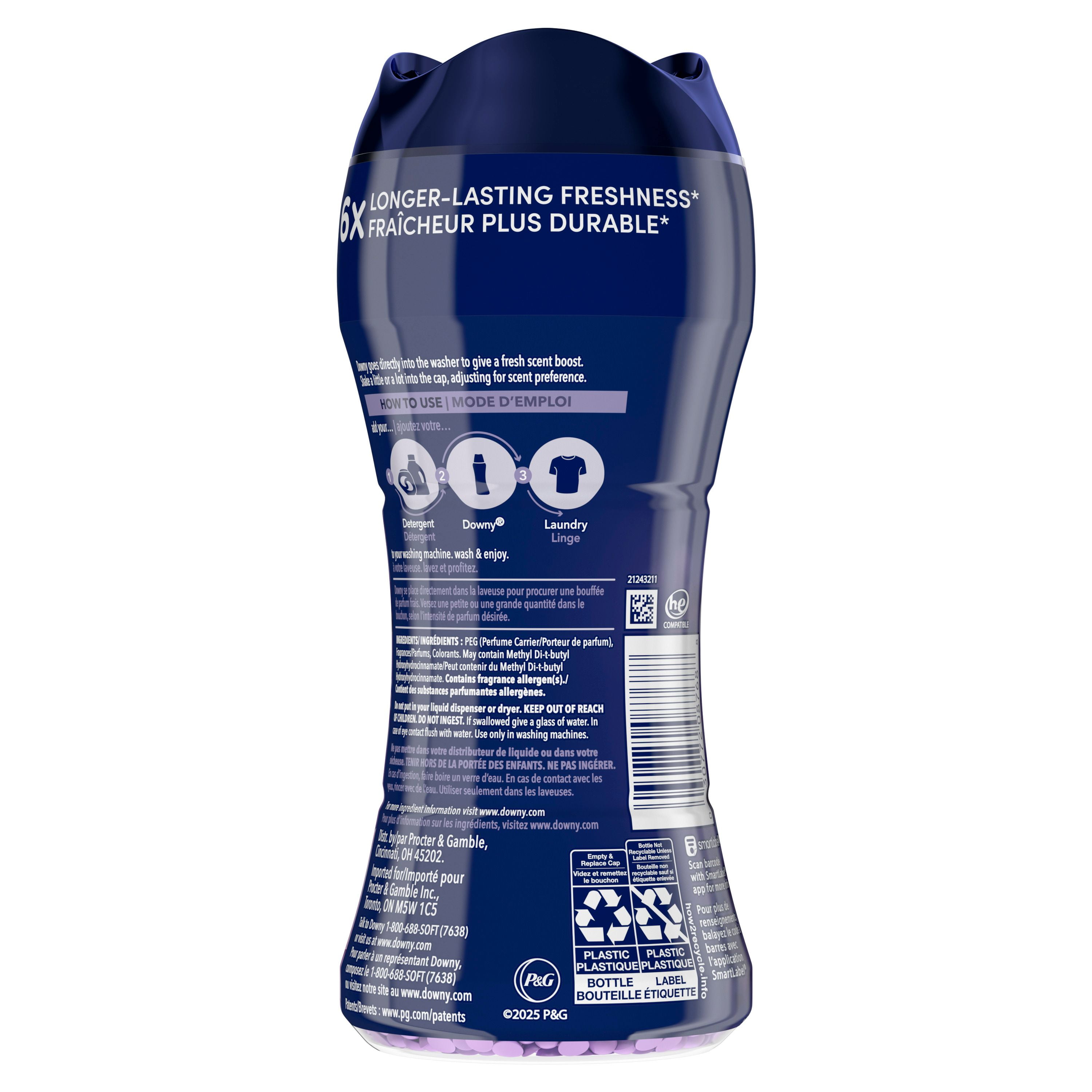 Downy Unstopables In-Wash Laundry Scent Booster Beads, Lush