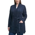 thumbnail image 1 of Tommy Hilfiger Womens Glitter Cardigan Sweater, Blue, Plus Size, 0X, 1 of 1