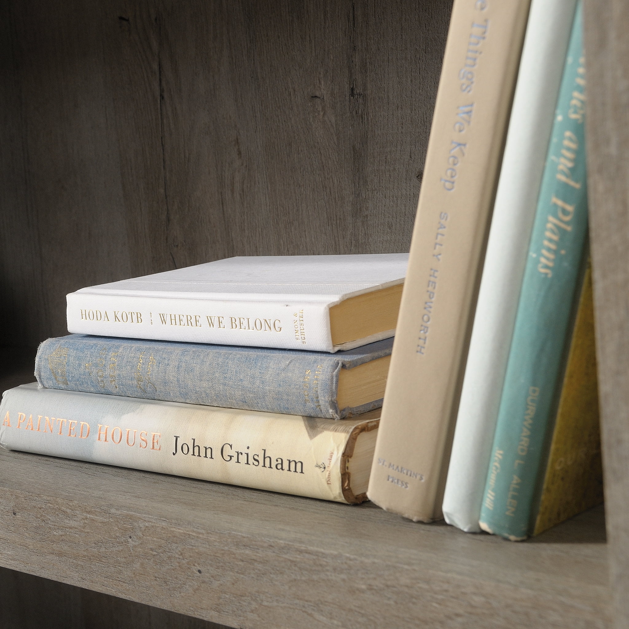 Sauder 3-Shelf Bookcase, Mystic Oak Finish