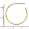 thumbnail image 3 of 14K Yellow Gold Stylish, Timeless 30 Mm Polished 1.2 X 30Mm Solid C-Hoop Post Earrings, 3 of 3
