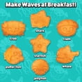 thumbnail image 5 of Waffle Wow Sea Creature Mini Waffle Maker- Create 7 Different Ocean Animal Shapes in Minutes, Make Breakfast Fun and Cool for Kids & Adults w Novelty Aquatic Pancakes- Electric Non-Stick Waffler Iron, 5 of 6