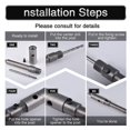 thumbnail image 5 of 45mm SDS Hole Saw + 200mm Connecting Rod + Twist Drill + Positioning Screw, for Reinforced Concrete Walls Bricks Air Conditioning Openings, 5 of 5