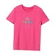 thumbnail image 3 of Camiseta de verano para mujer, disfraz femenino, Tops de verano para viajes de trabajo, deportes, Camping Rosa Rosa, 3 of 7